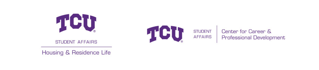 TCU Student Affairs Logo Examples